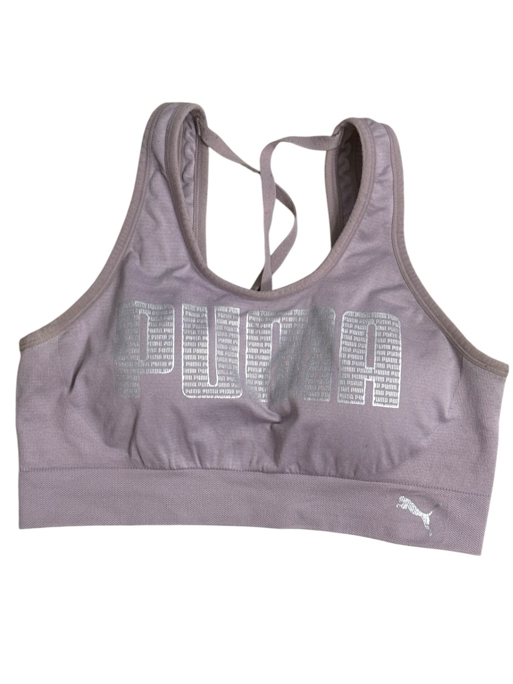 Puma Women’s Asana DryCell Seamless Stretch Strappy Back Supportive Sports Bra